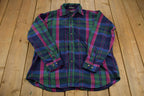 Vintage 1990s Sir William Plaid Button Up Flannel Shirt