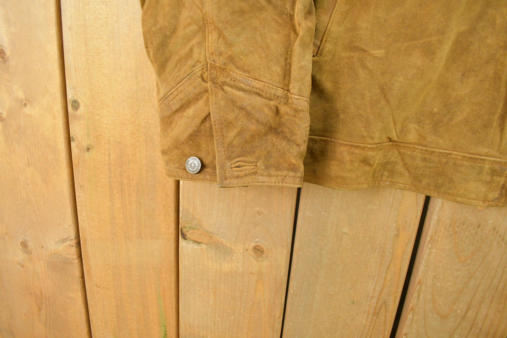 Vintage 1990s The Territory Ahead Leather Jacket Men's 2XL  Fall Outerwear  Leather Coat  Winter Outerwear  Suede Jacket