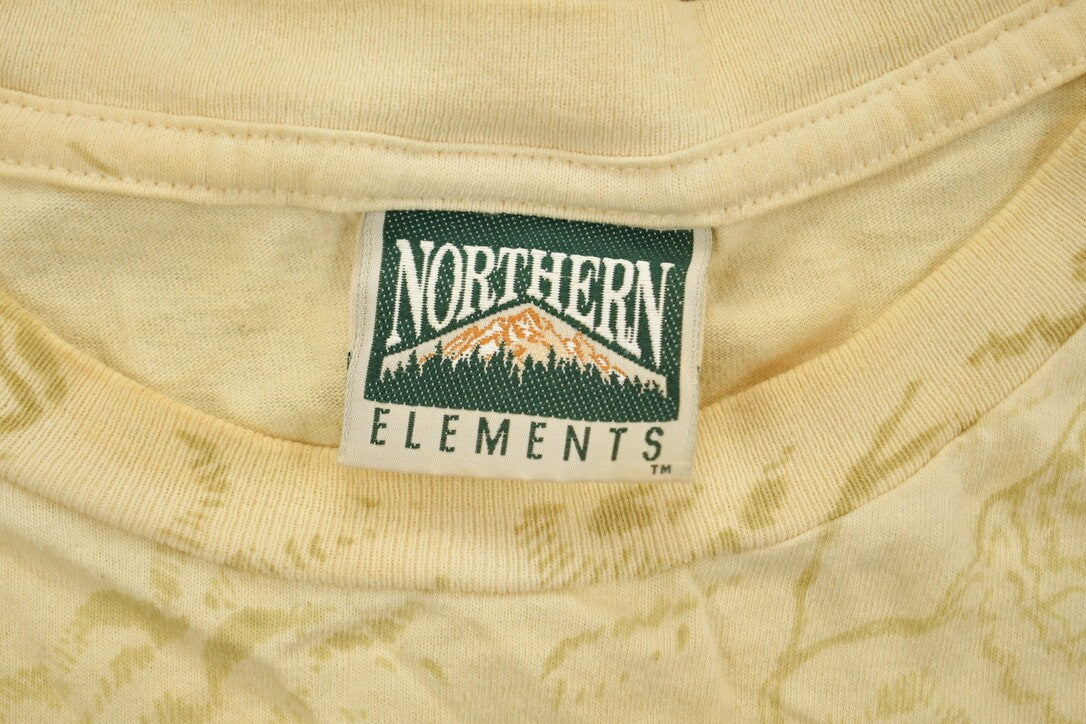 Vintage 1990s Northern Elements Wild Adventures Graphic T-Shirt