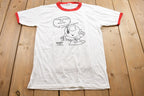 Vintage 1981 Ziggy By Tom Wilson Thank Heaven For Seniors Class of '81 Graphic T-Shirt