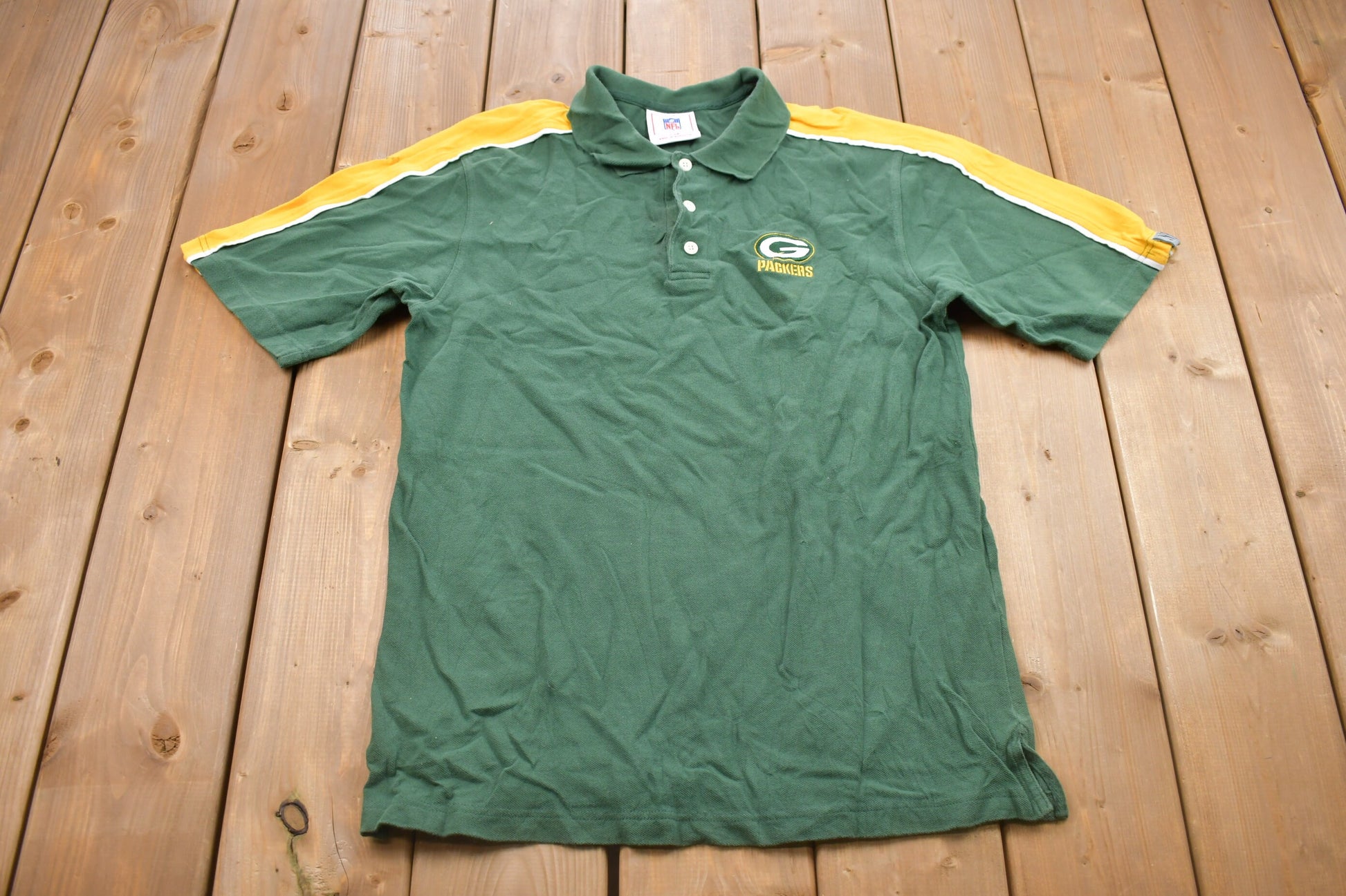 Vintage 1990s Green Bay Packers Polo Shirt / Super Bowl / NFL / 90s Streetwear / Sportswear