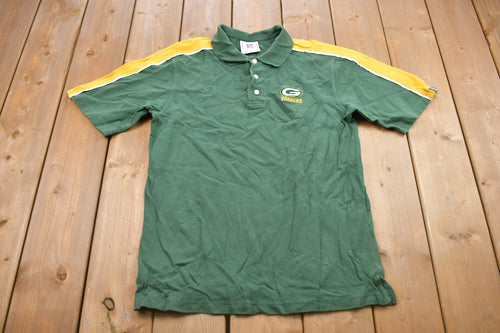 Vintage 1990s Green Bay Packers Polo Shirt / Super Bowl / NFL / 90s Streetwear / Sportswear