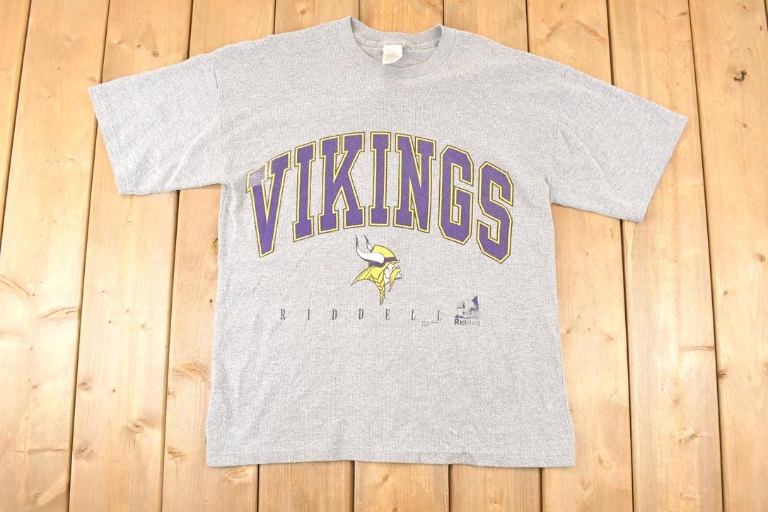Vintage 1990s Riddell Minnesota Vikings NFL T-Shirt Men's M