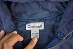 Vintage 1990s Carhartt Sun Faded Distressed Zip Up Hoodie Men's Large
