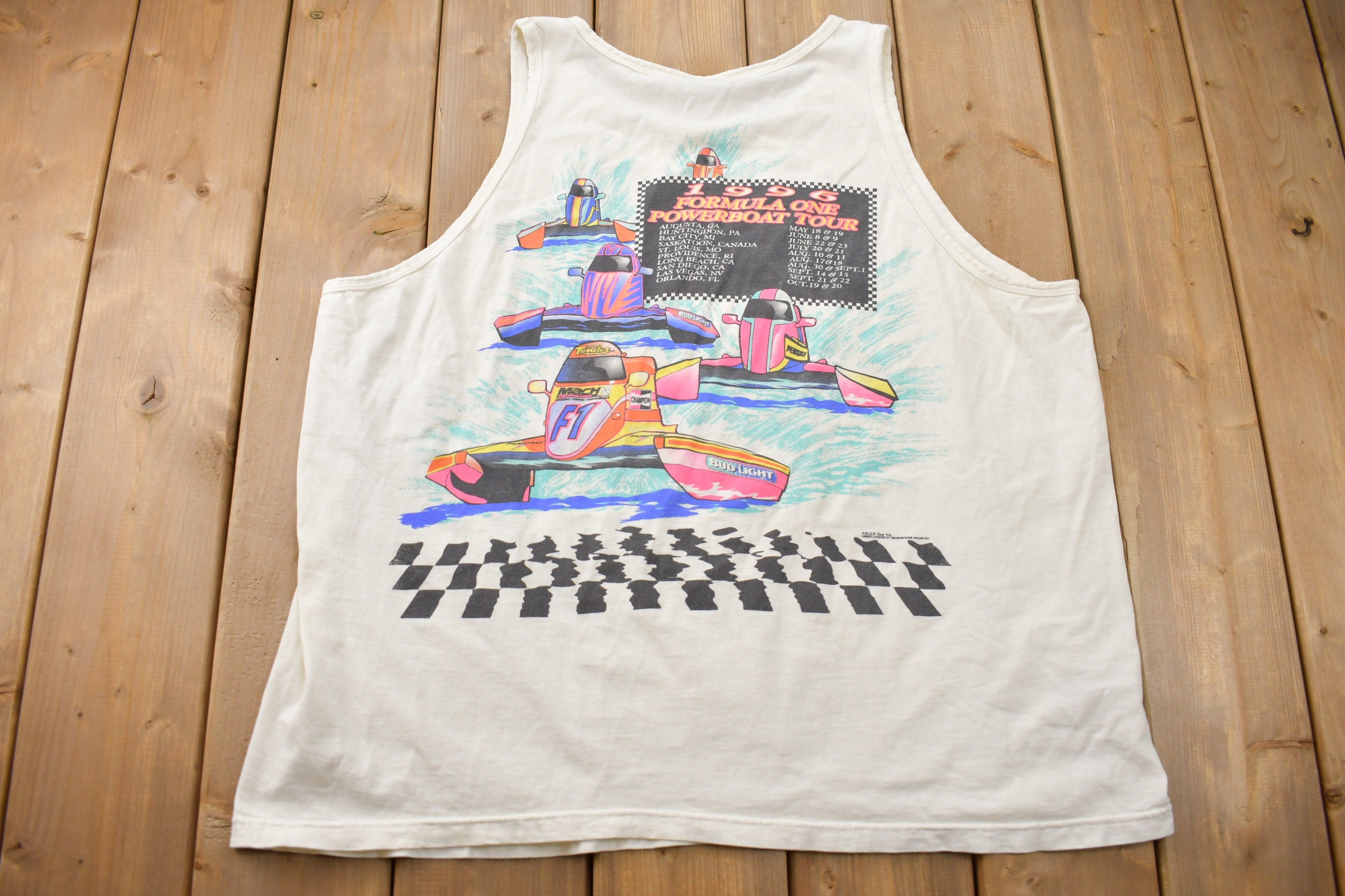 Vintage 1996 Formula One Powerboat Tour Tank Top