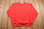 Vintage 1990s Blank Red Crewneck Sweatshirt