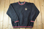 Vintage 1990s Kootenay Black Lager Quarter Zip Fleece Crewneck Sweatshirt
