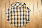 Vintage 1990s Plaid Button Up Flannel Shirt