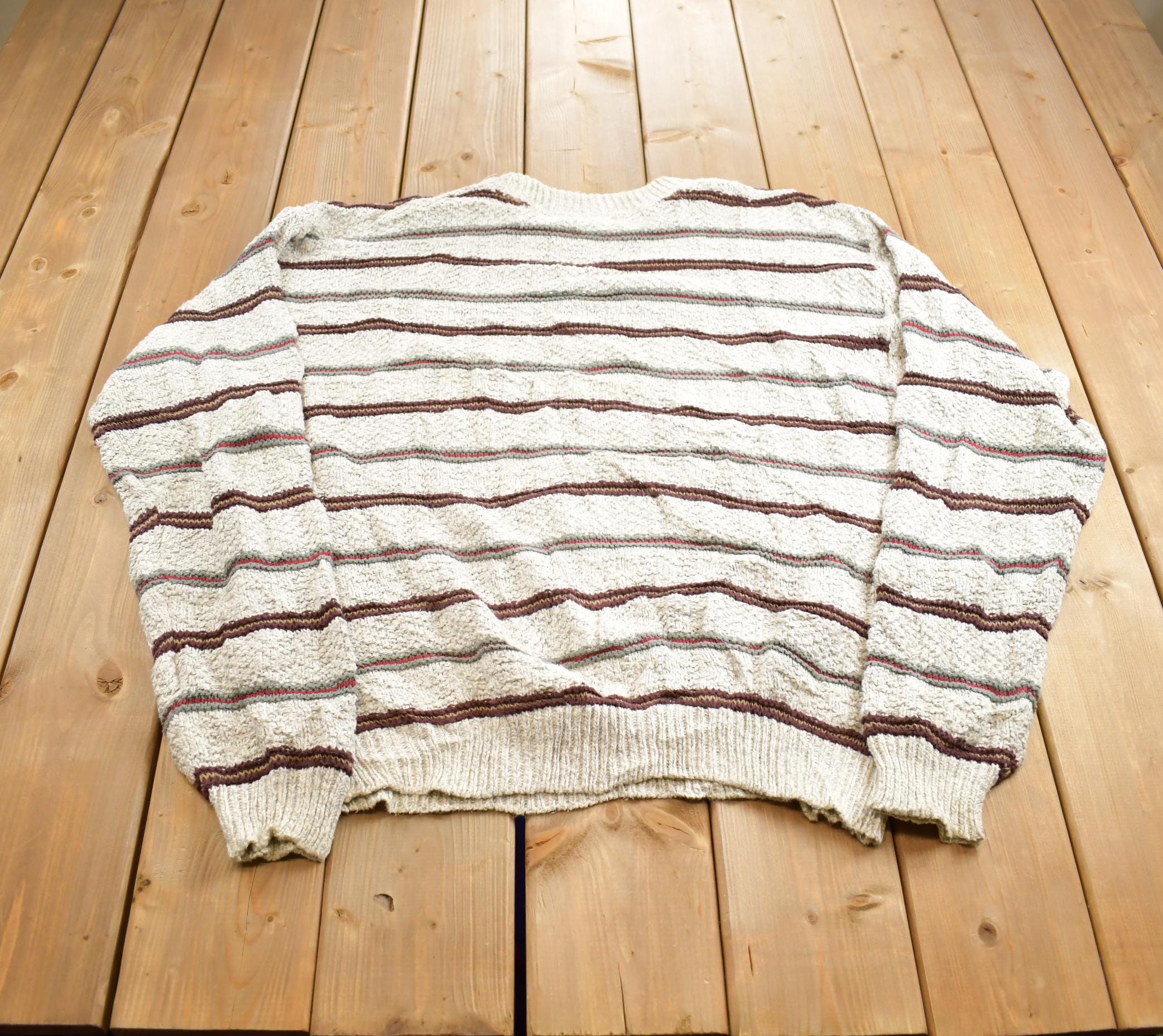Vintage 1990s Van Heusen Knit Crewneck Sweater Made In USA