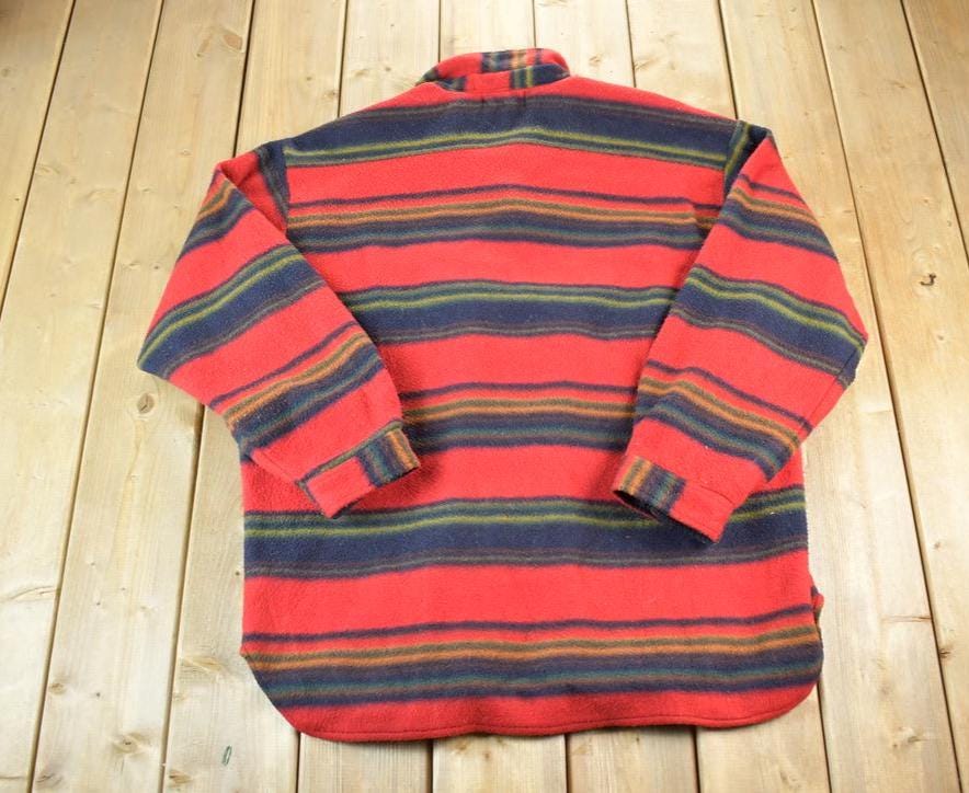 Vintage 1990s Grenadier Fleece Outdoorsman Button Up Sweater
