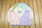 Vintage 90s Storybook Knits Embroidered Cardigan: Garden Grandma Sweater