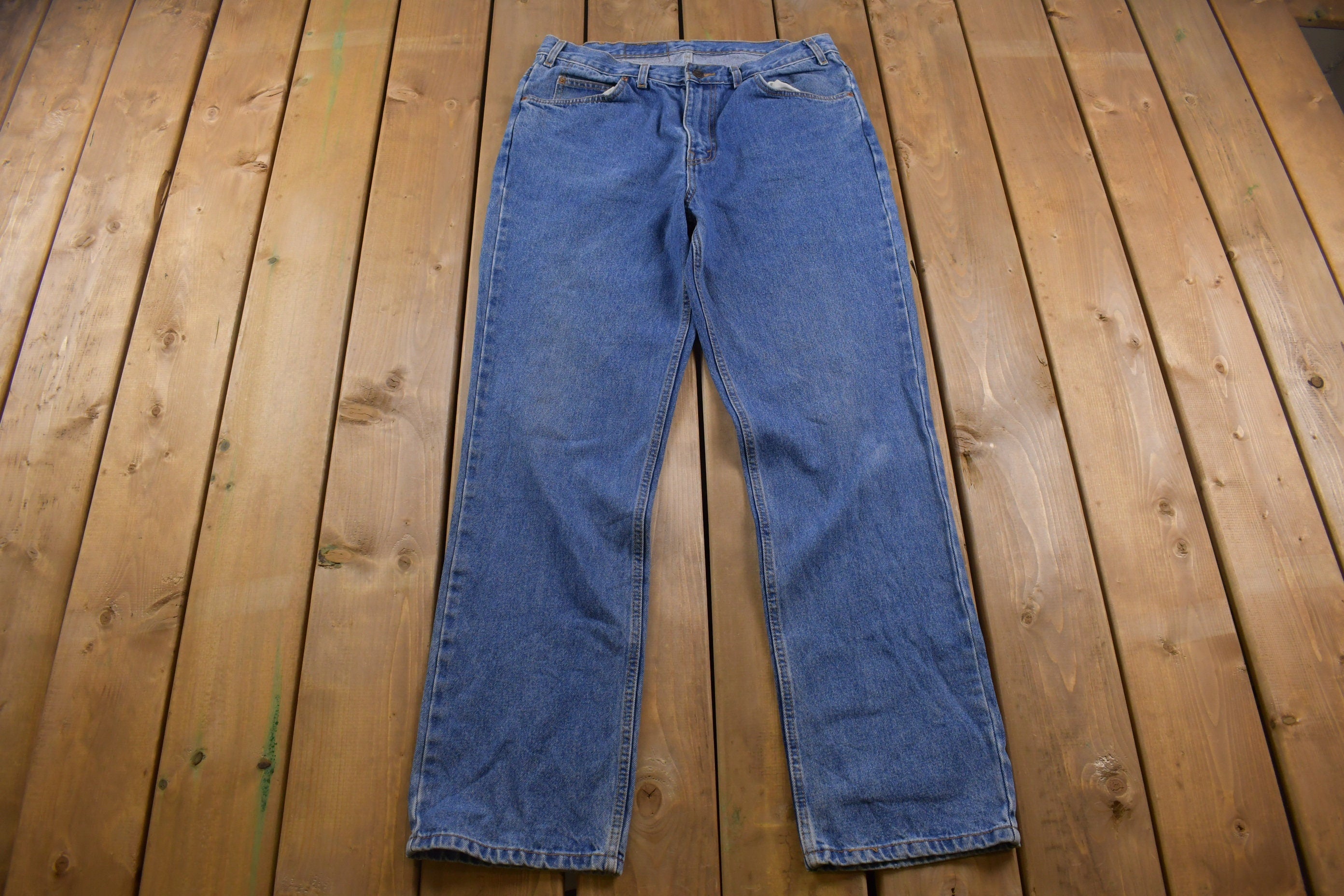 Vintage 1990s Levi's Orange Tab Blue Jeans Size 34 x 32