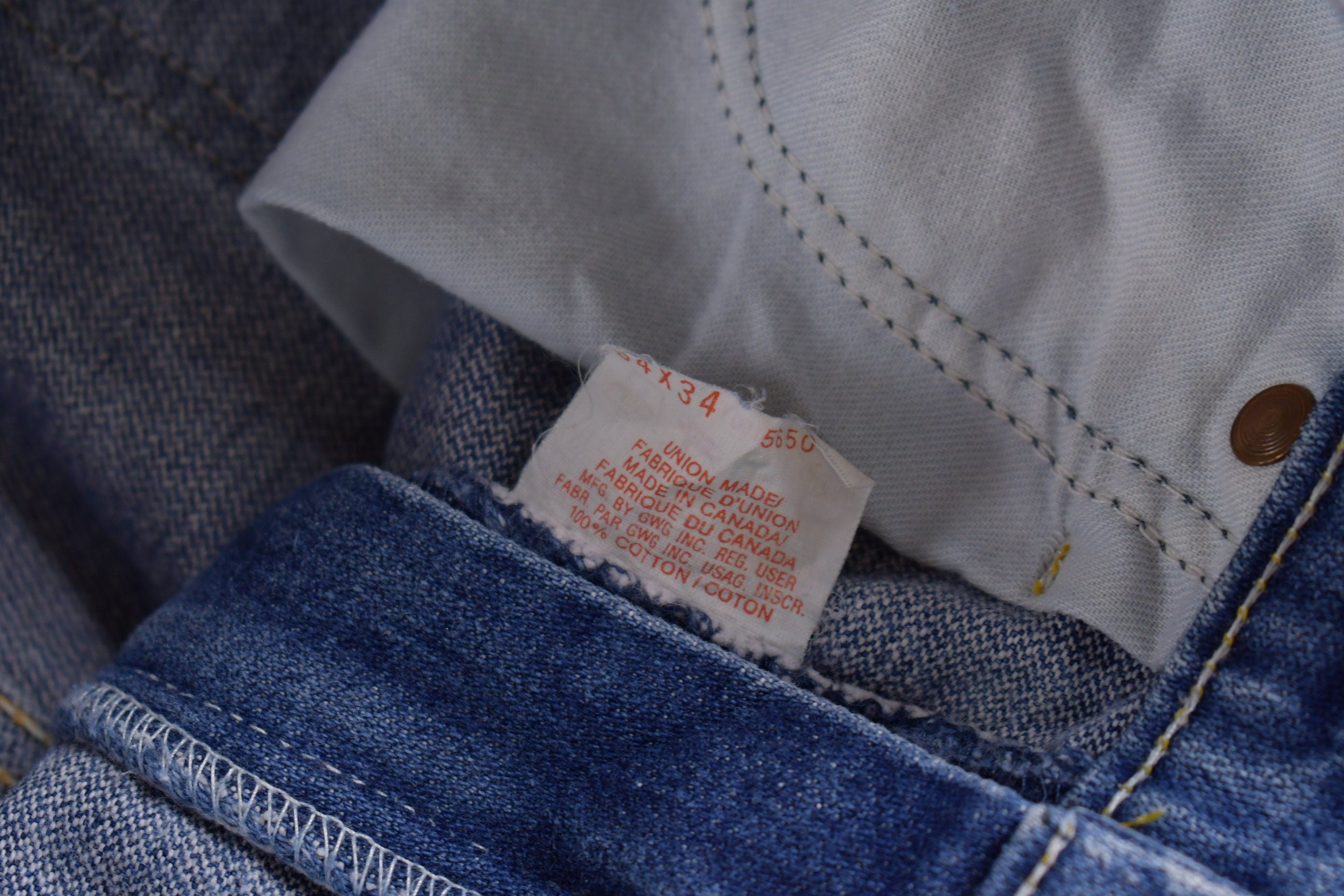 Vintage 1970s GWG Western Style Flare Jeans Size 32 x 32