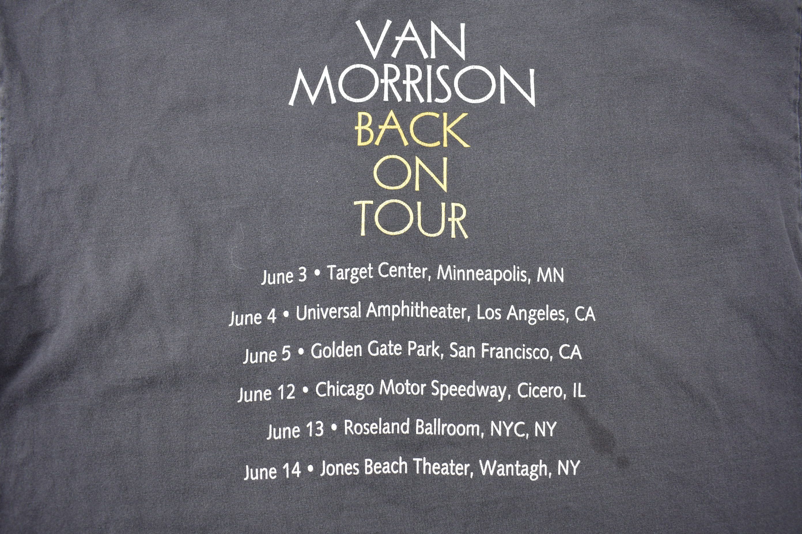Vintage 1999 Van Morrison Back on Tour T-Shirt