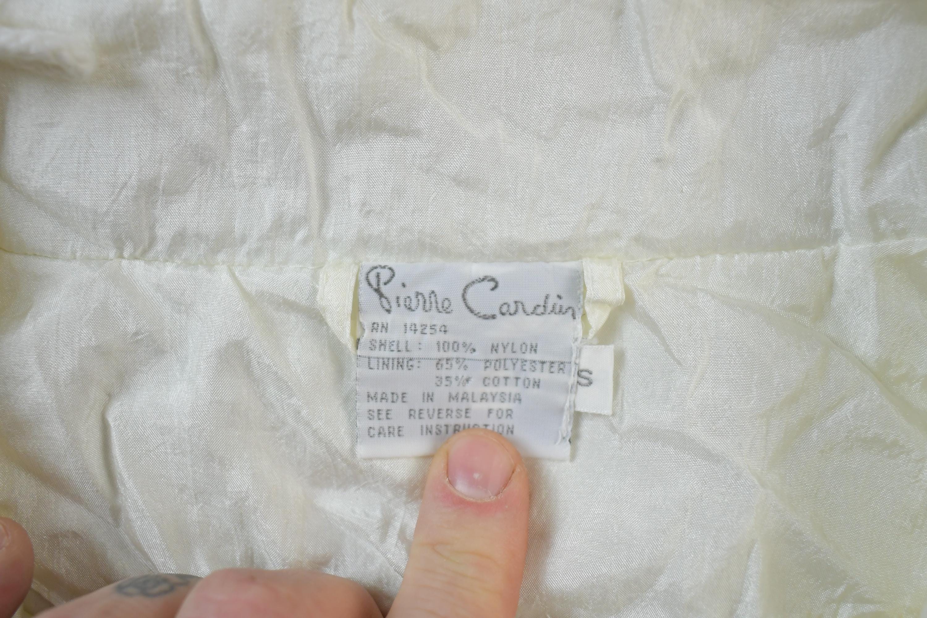 Vintage 1990s Pierre Cardin Gold Zipper Windbreaker Jacket