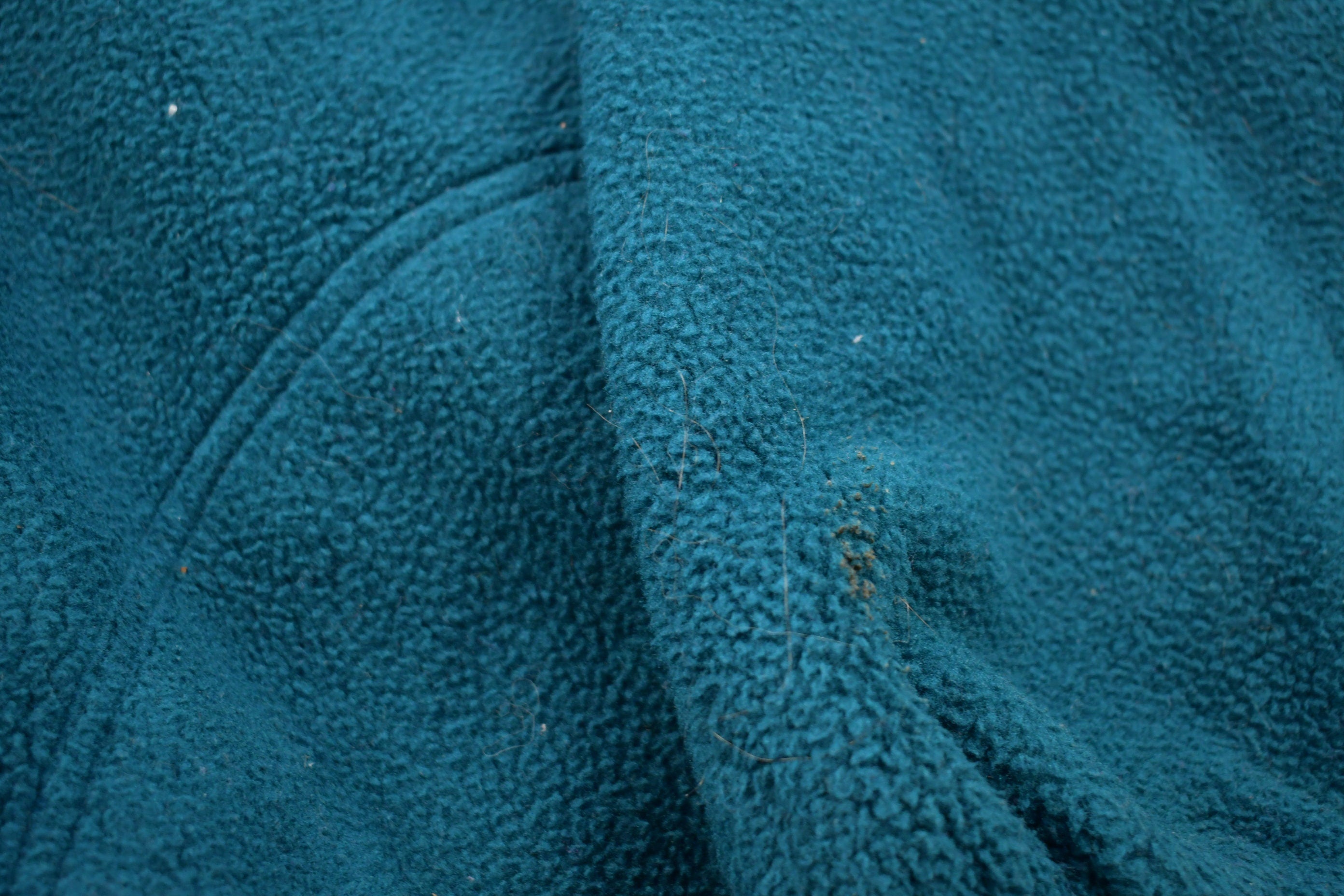 Vintage 1990s L.L. Bean Turquoise Fleece Hoodie