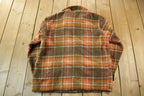 True Vintage 1960s Wool Flannel Button Up Shirt Jacket