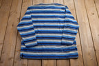 Vintage 1990s Striped Fleece Sweater