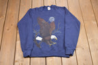 Vintage 1990s Bald Eagle Graphic Crewneck Sweatshirt