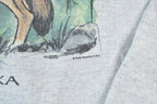 Vintage 1990s Alaska Howling Wolf Crewneck Sweatshirt