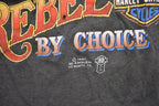 Vintage 1987 Rebel By Choice Harley Davidson Motorcycles Graphic T-Shirt