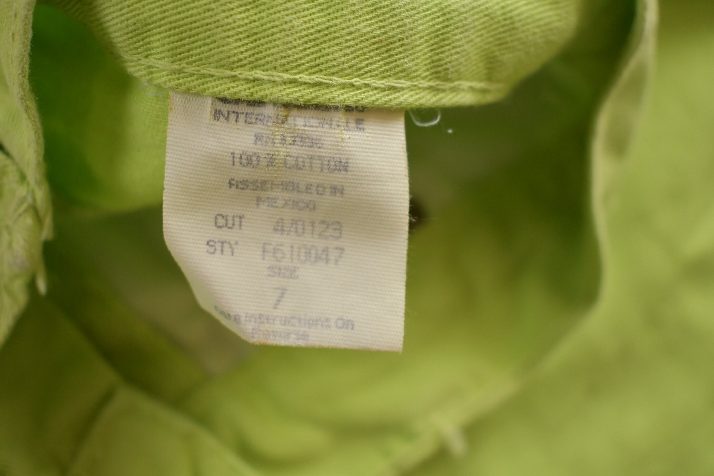 Vintage 1990s E.N.U.F Lime Green Jean Shorts 23 x 4