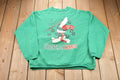 Vintage 1990s Official Christmas Kisser Graphic Crewneck Sweatshirt / 90s Crewneck / Souvenir / Athleisure /Holiday Sweatshirt / Made In USA