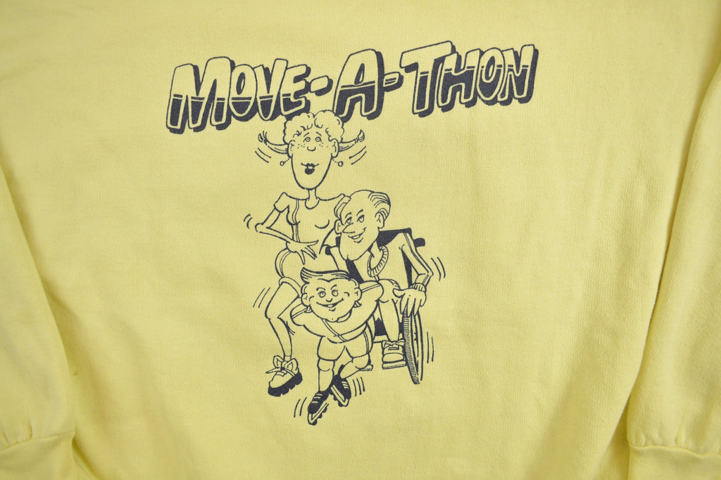 Vintage 1970s United Way Move-A-Thon Chairty Crewneck Sweatshirt