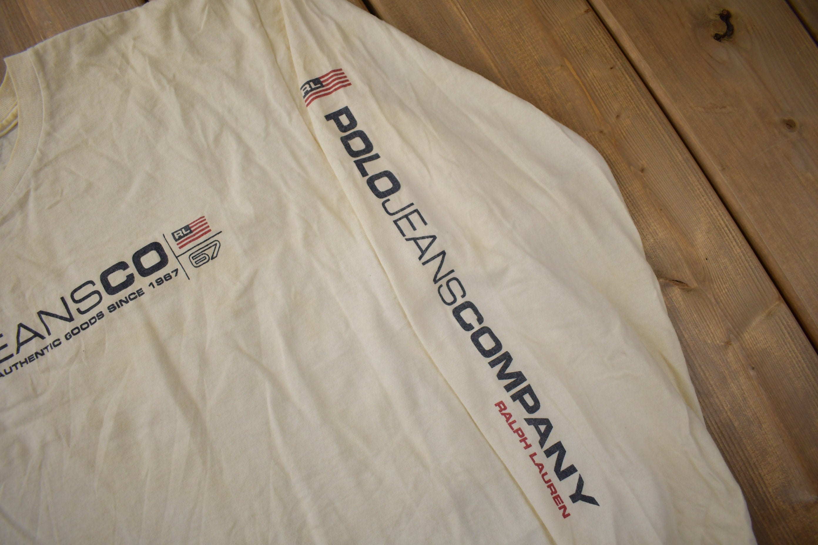 Vintage 1990s Polo Jeans Co Ralph Lauren Long Sleeve T-Shirt