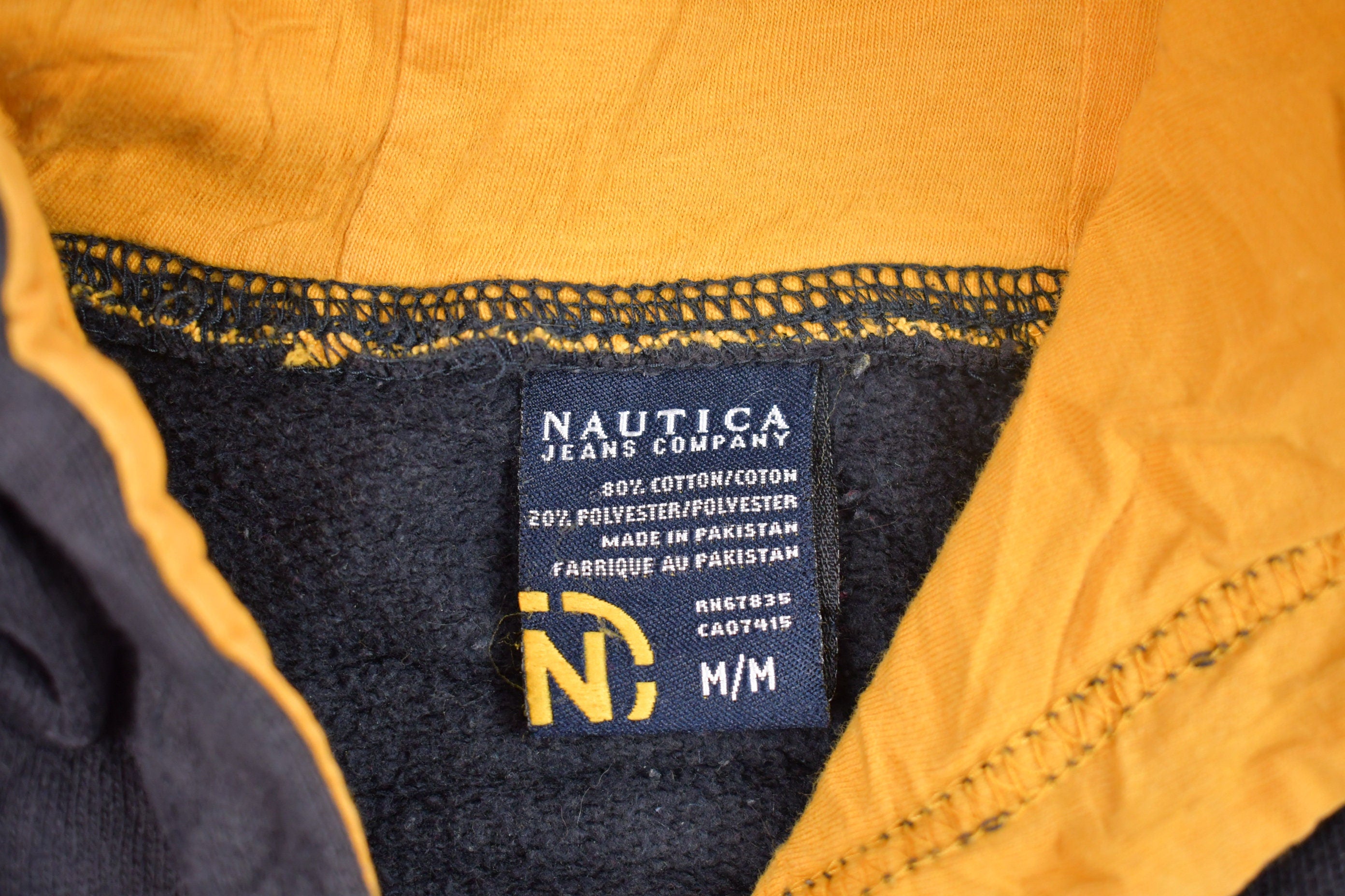 Vintage 1990s Nautica Jeans Co. Graphic Hoodie