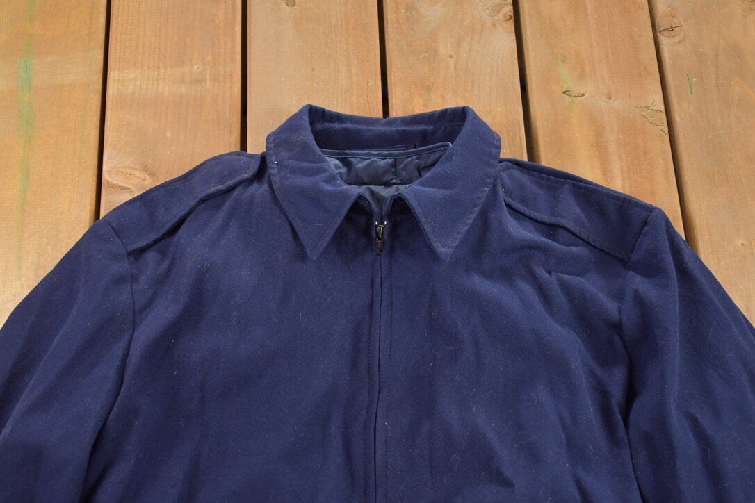 Vintage 1980s Military Wool Jacket