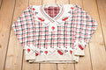 Vintage 1990s Dominic & Maria Plaid Knitted Sweater