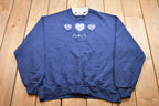 Vintage 1990s Hearts Crewneck