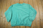 Vintage 1990s Turquoise Blank Crewneck Sweatshirt