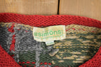 Vintage 1990s Simons All Over Print Cardigan Sweater