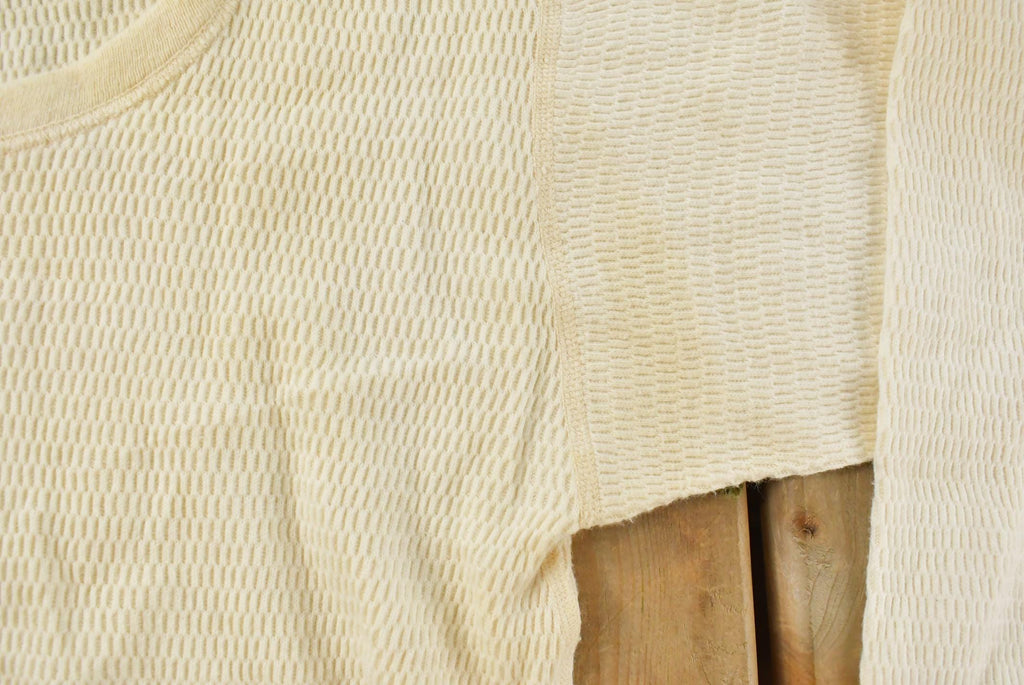 Vintage 1980s Thermal Crewneck Undershirt Mens S /