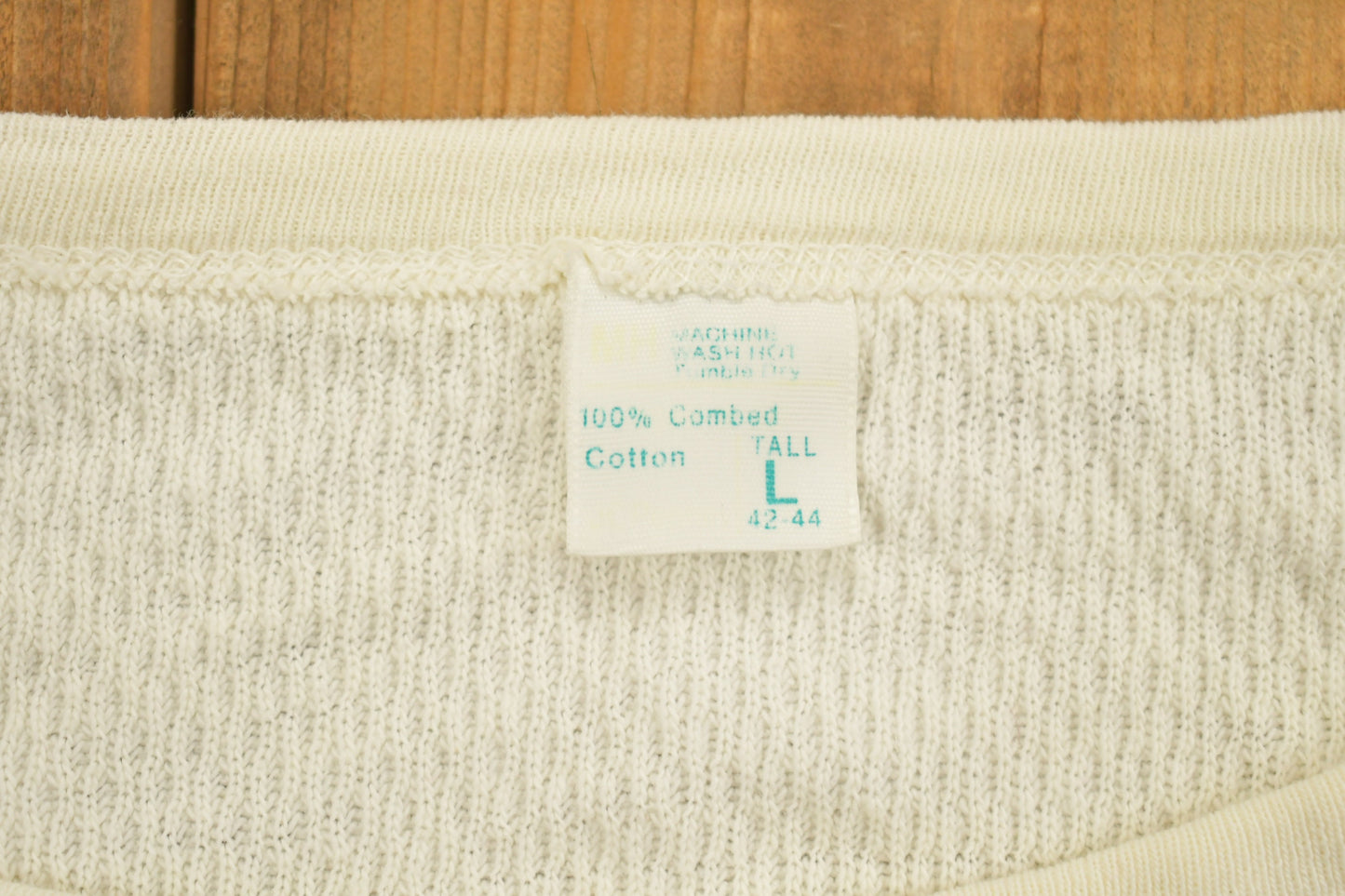 Vintage 1980s Blank White Sweater / 80s Crewneck / Essential / Under Shirt / 80s Blank / Slim Fit