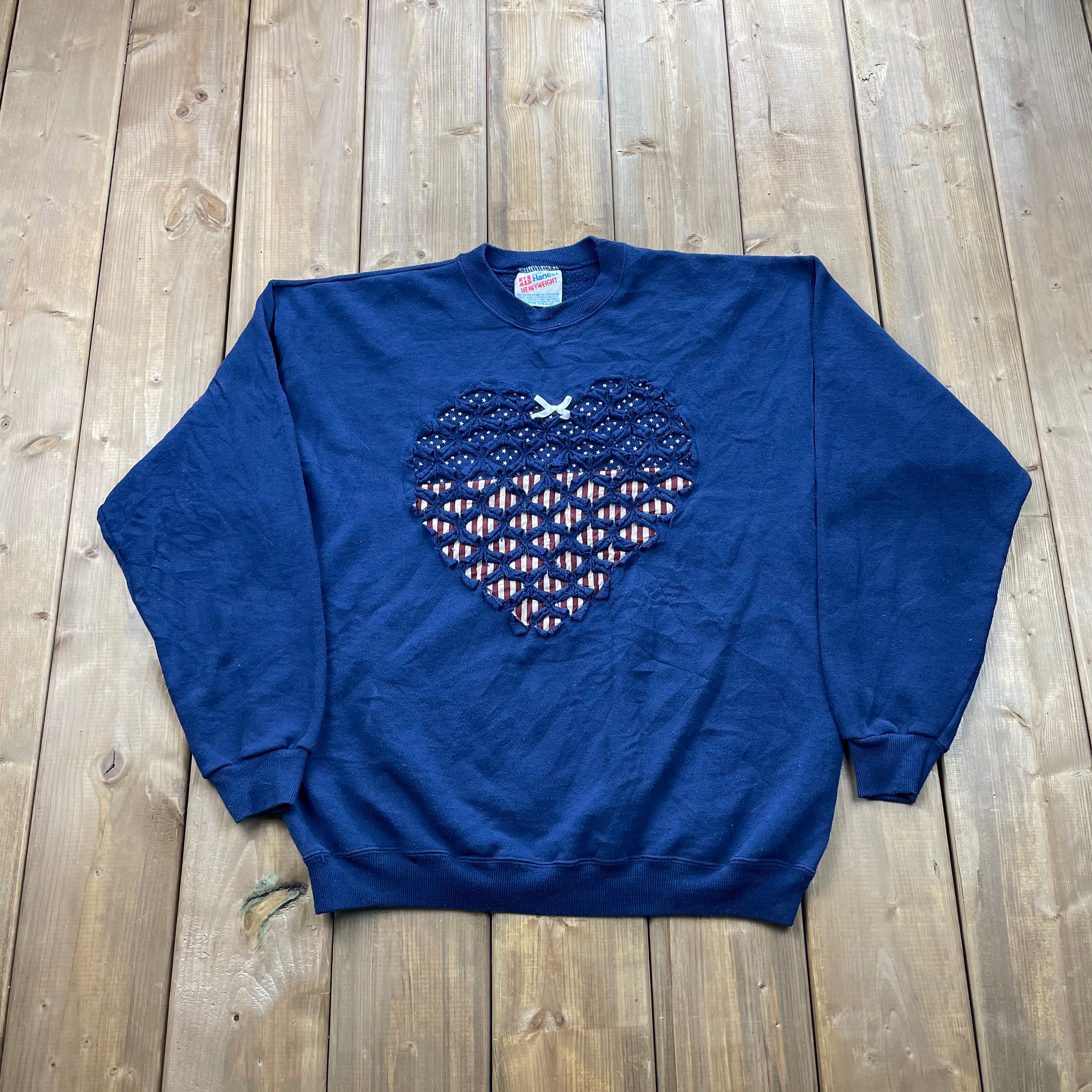 Vintage 1990's American Heart Crewneck Sweatshirt