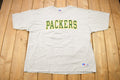 Vintage 1990s Green Bay Packers NFL Russell Athletics Embroidered T-Shirt