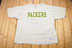 Vintage 1990s Green Bay Packers NFL Russell Athletics Embroidered T-Shirt