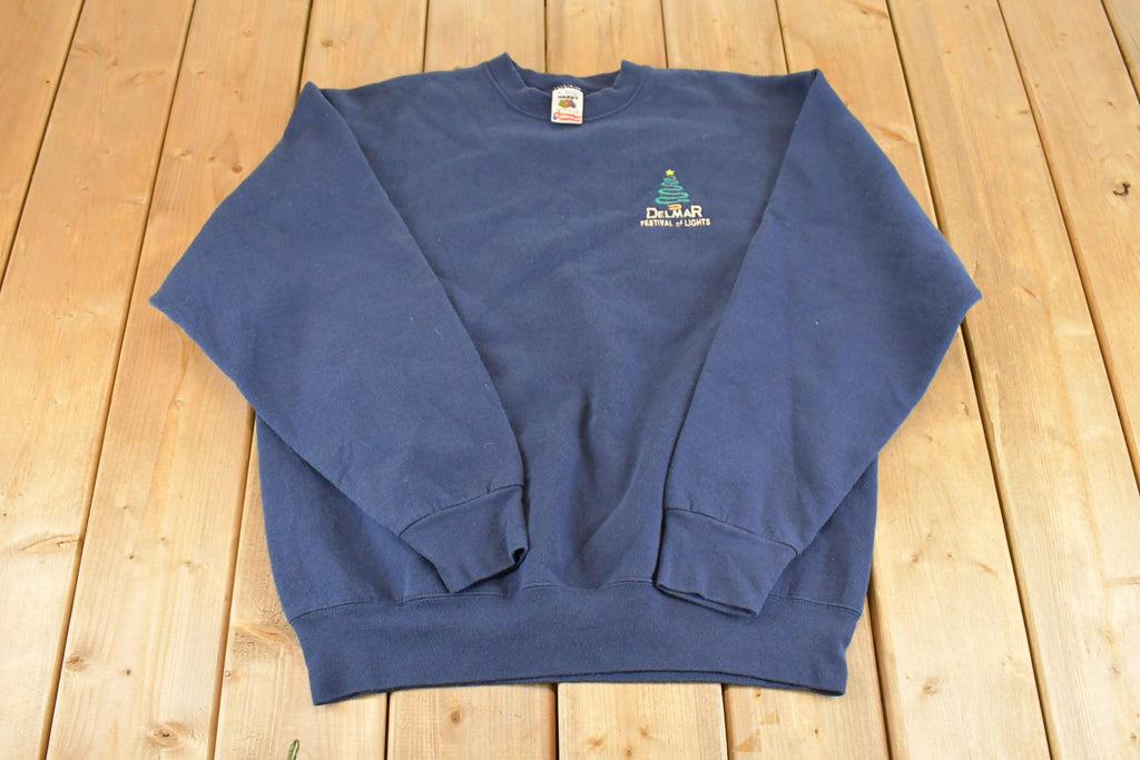 Vintage 1990s Delmar Festival Of Lights Souvenir Crewneck Sweatshirt Men's L