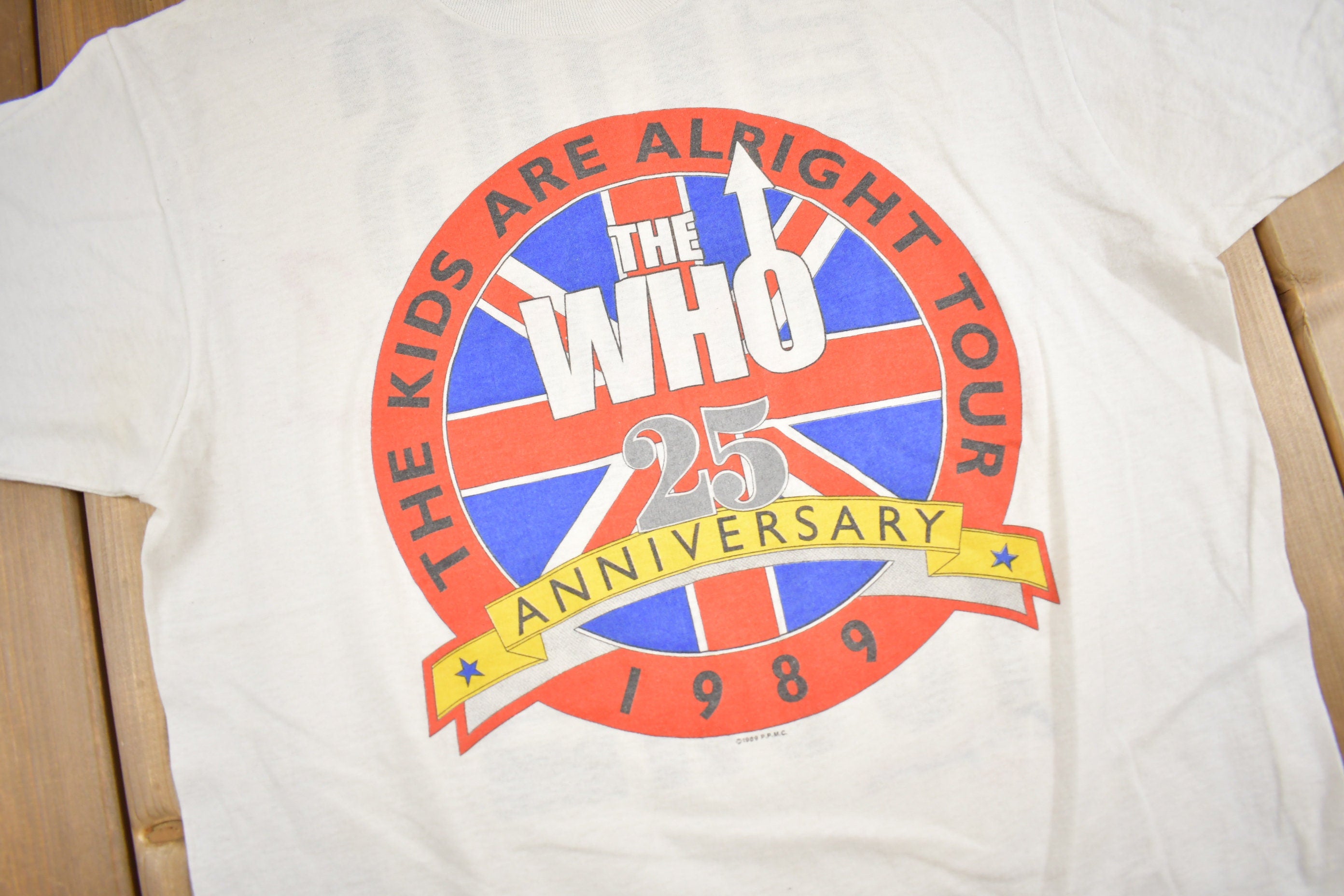 Vintage 1989 The Who The Kids Are Alright Tour Band T-shirt