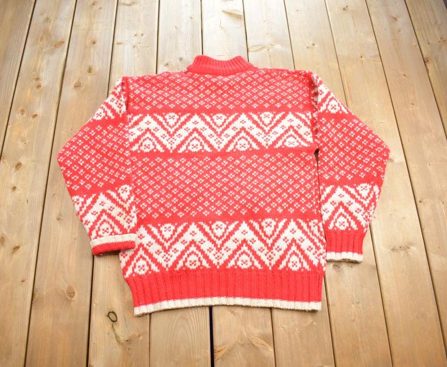 Vintage 1980s Marsh Landing Knit Crewneck Sweater