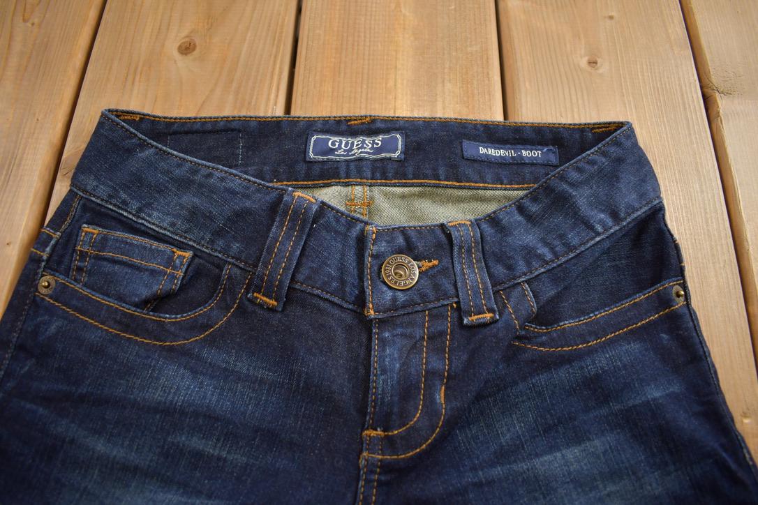 Vintage Y2K Guess Jeans Daredevil Boot Cut Low Rise Jeans Size 24x32
