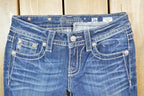 Vintage Y2K Miss Me Bedazzled Low Rise Jeans Size 26x31