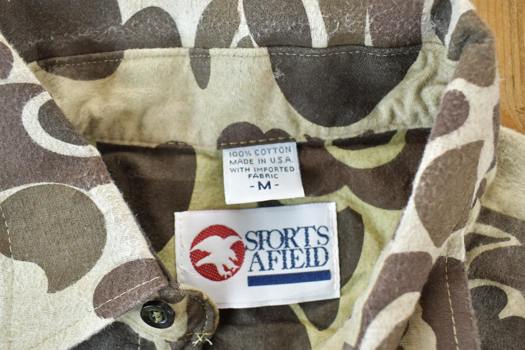 Vintage 1980s Sports Afield Camo Button Up Shirt