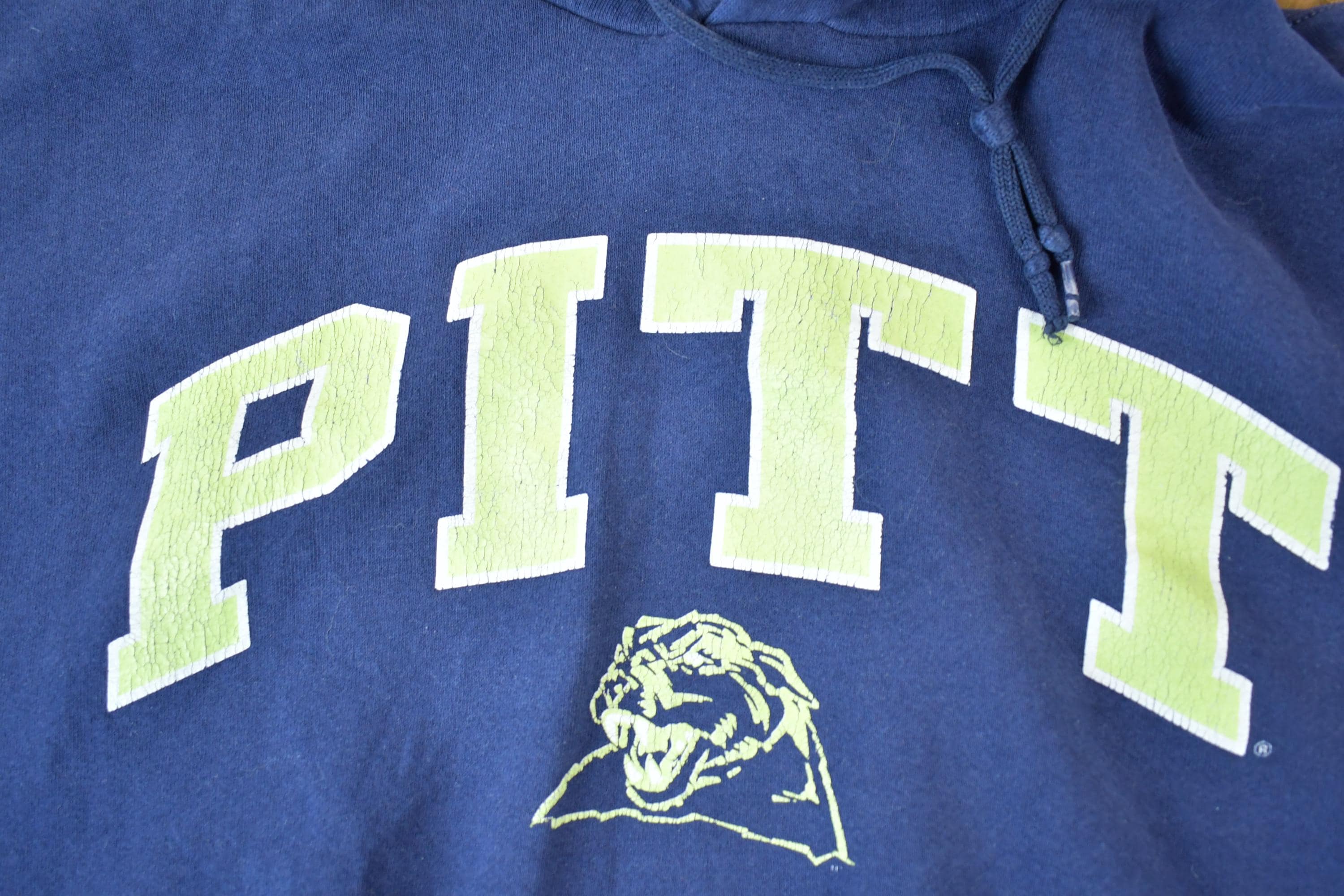 Vintage Y2K University Of Pittsburgh Panthers Collegiate Crew Neck / Embroidered Russell Athletics / NCAA Sweatshirt / Sportswear