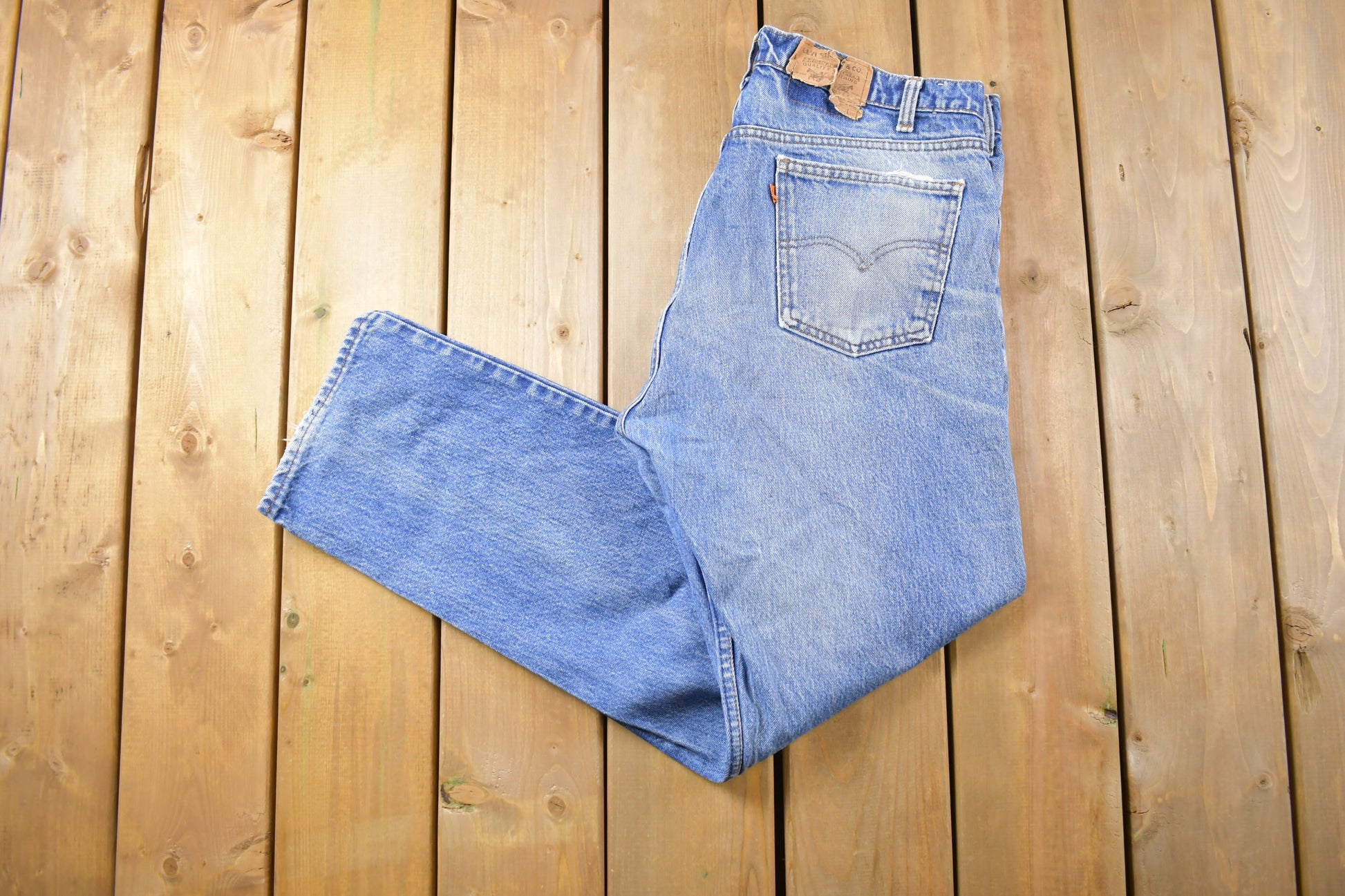 Vintage 1980s Levi's Orange Tab Jeans Size 32 x 31