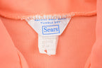 Vintage 1980s Blank Pink Womens Button Up Short Sleeve Shirt