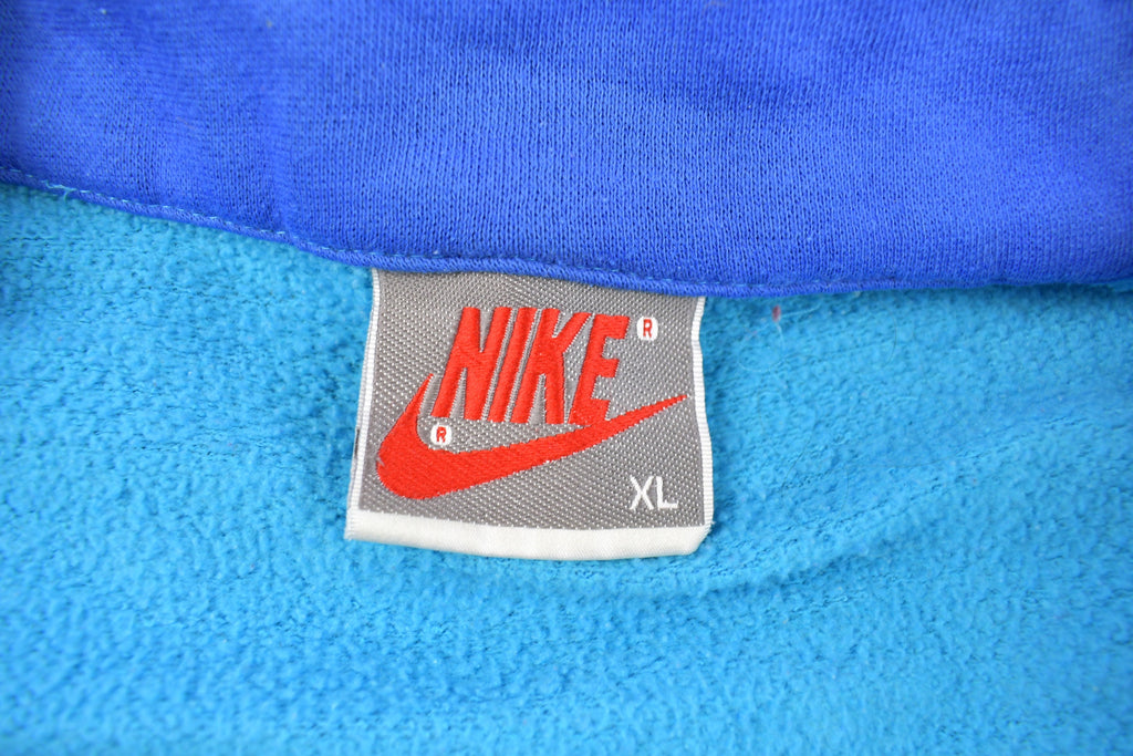 Vintage 1990s Nike Embroidered Mini Swoosh Zip Up Sweatshirt